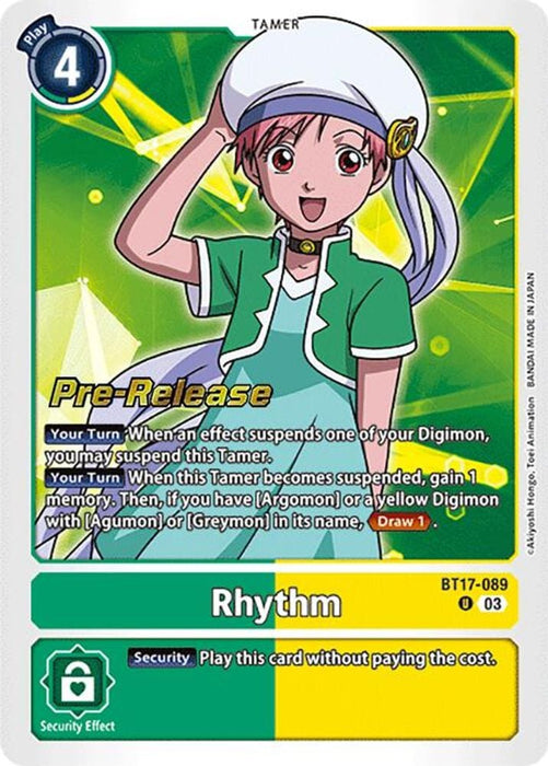 Rhythm (#BT17-089 U) (Secret Crisis Pre-Release Cards) Near Mint Foil