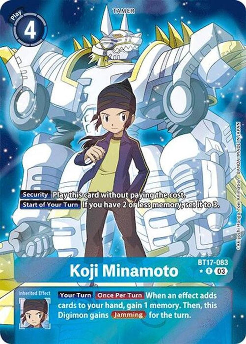 Koji Minamoto (Alternate Art) (#BT17-083 R) (Secret Crisis) Near Mint Foil