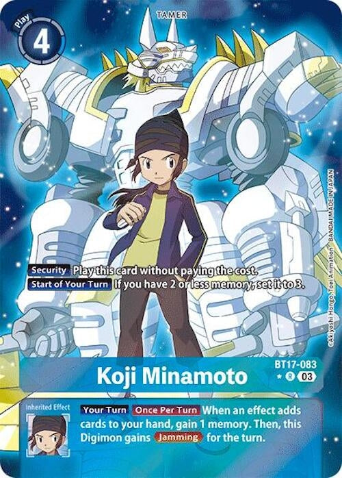 Image for Koji Minamoto (Alternate Art) (BT17-083 R) - Digimon Card Game