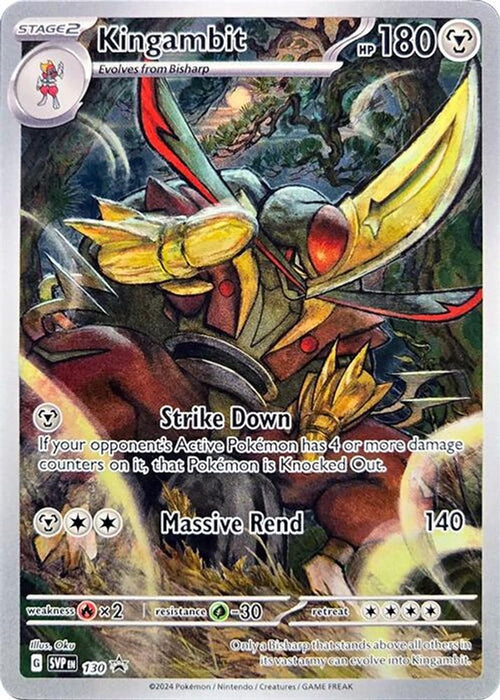 Kingambit - 130 (#130) (SV: Scarlet & Violet Promo Cards) Near Mint Holofoil