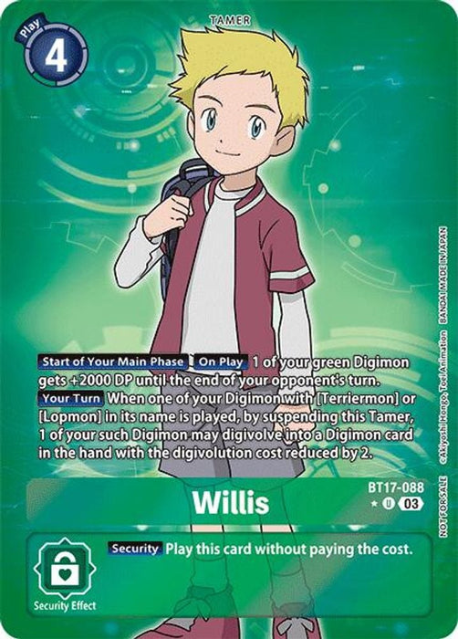 Willis (Box Promotion Pack: Secret Crisis) (#BT17-088 U) (Secret Crisis) Near Mint Foil
