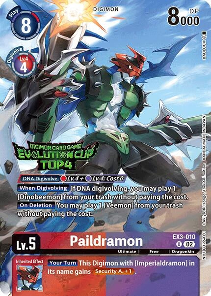 Paildramon (2024 Evolution Cup Top 4) (EX3-010 U)