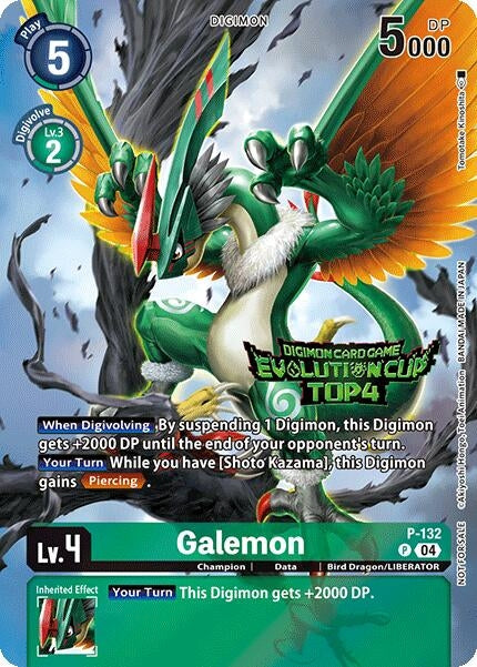Image for Galemon (2024 Evolution Cup Top 4) (P-132 P) - Digimon Card Game