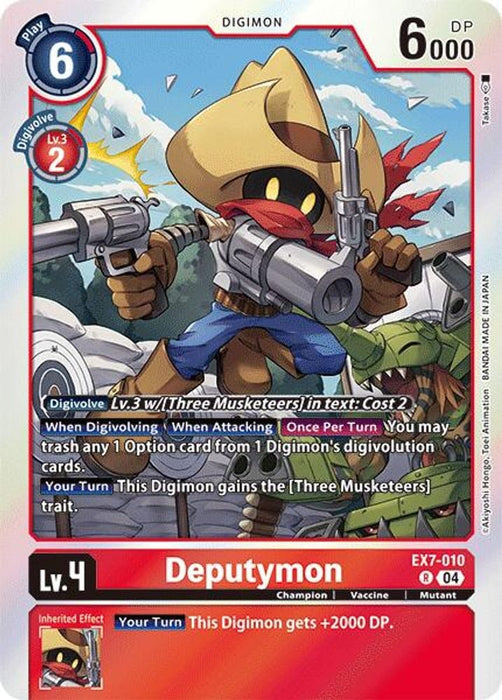 Deputymon (#EX7-010 R) (Digimon LIBERATOR) Near Mint Foil