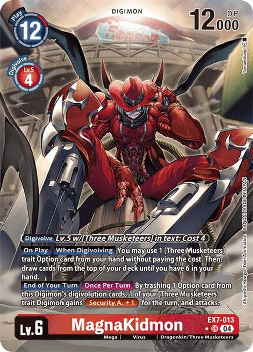 MagnaKidmon (Alternate Art) (#EX7-013 SR) (Digimon LIBERATOR) Near Mint Foil