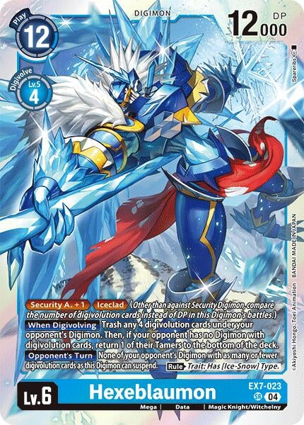 Image for Hexeblaumon (EX7-023 SR) - Digimon Card Game