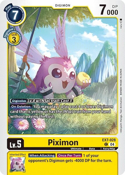 Image for Piximon (EX7-028 C) - Digimon Card Game