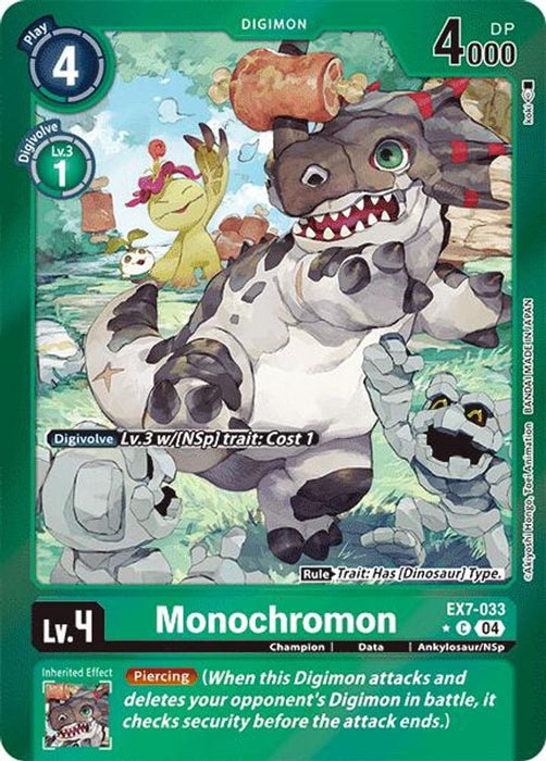 Monochromon (Foil) (#EX7-033 C) (Digimon LIBERATOR) Near Mint Foil