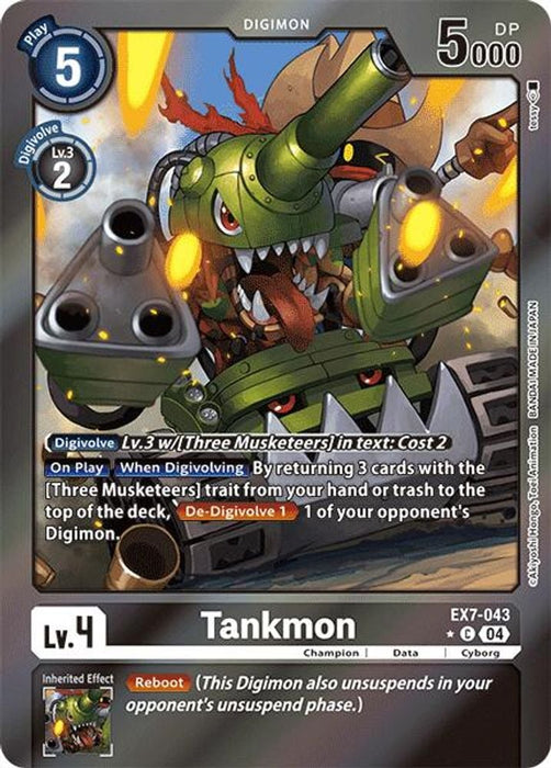 Tankmon (Foil) (#EX7-043 C) (Digimon LIBERATOR) Near Mint Foil