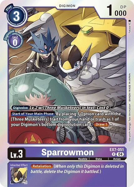Image for Sparrowmon (EX7-051 R) - Digimon Card Game