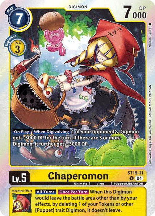 Chaperomon (#ST19-11 R) (Starter Deck 19: Fable Waltz) Near Mint Foil