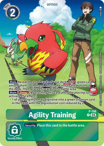 Image for Agility Training (Starter Deck 18 Exclusive) (P-106 P) - Digimon Card Game