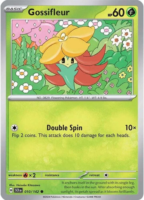 Gossifleur (#010/142) (SV07: Stellar Crown) Near Mint Reverse Holofoil