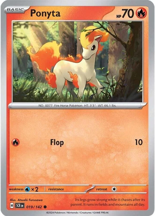 Ponyta (#019/142) (SV07: Stellar Crown) Near Mint Reverse Holofoil