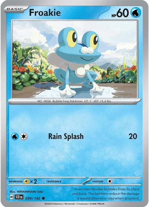 Froakie (#039/142) (SV07: Stellar Crown) Near Mint Reverse Holofoil