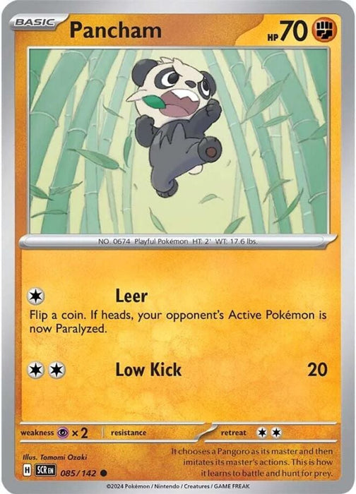 Pancham (#085/142) (SV07: Stellar Crown) Near Mint Reverse Holofoil