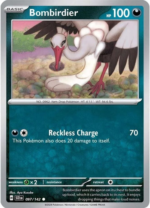 Bombirdier (#097/142) (SV07: Stellar Crown) Near Mint Reverse Holofoil