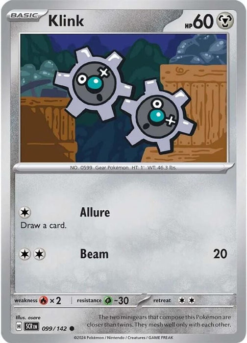 Klink (#099/142) (SV07: Stellar Crown) Near Mint Reverse Holofoil