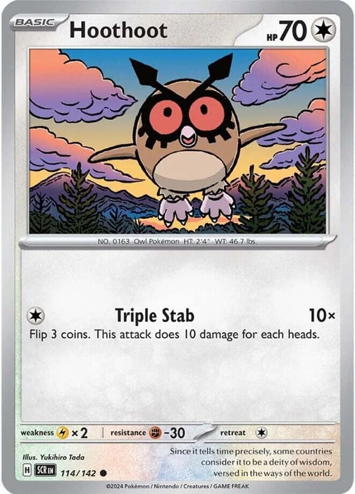 Hoothoot (#114/142) (SV07: Stellar Crown)