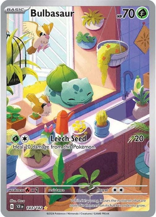 Bulbasaur (#143/142) (SV07: Stellar Crown) Near Mint Holofoil