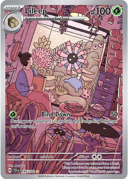Lileep 145 142 (#145/142) (SV07: Stellar Crown) Near Mint Holofoil