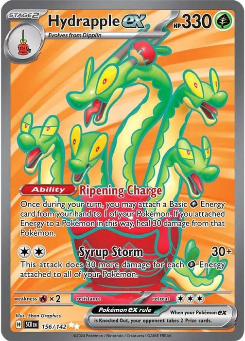 Hydrapple ex 156 142 (#156/142) (SV07: Stellar Crown) Near Mint Holofoil