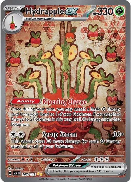 Hydrapple ex - 167/142 (#167/142) (SV07: Stellar Crown) Lightly Played Holofoil