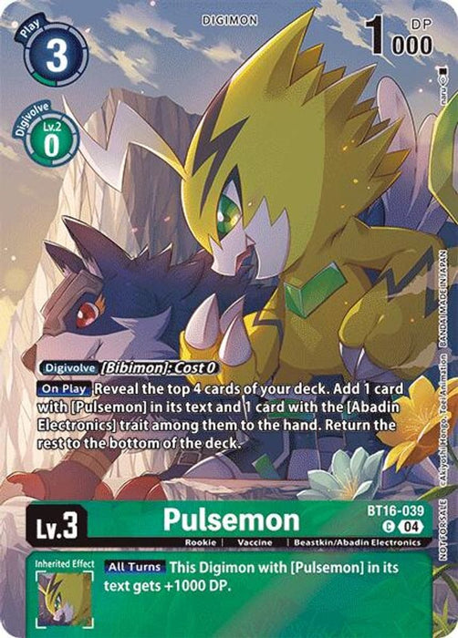 Pulsemon (Legend Pack 2024) (#BT16-039 C) (Beginning Observer) Near Mint Foil