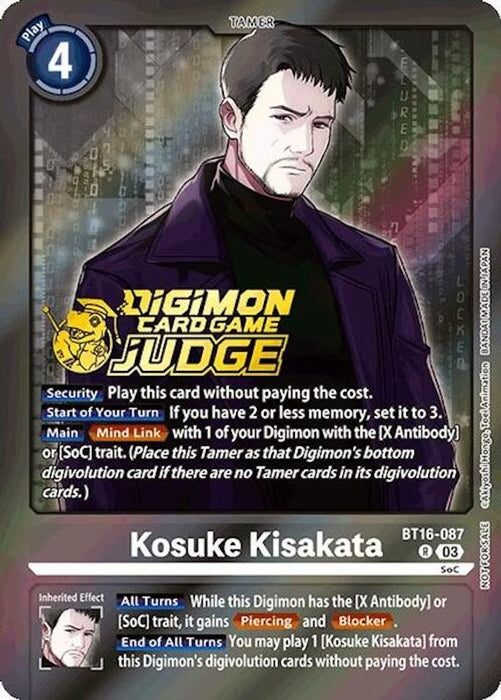 Kosuke Kisakata (Judge Pack 6) (#BT16-087 R) (Beginning Observer) Near Mint Foil
