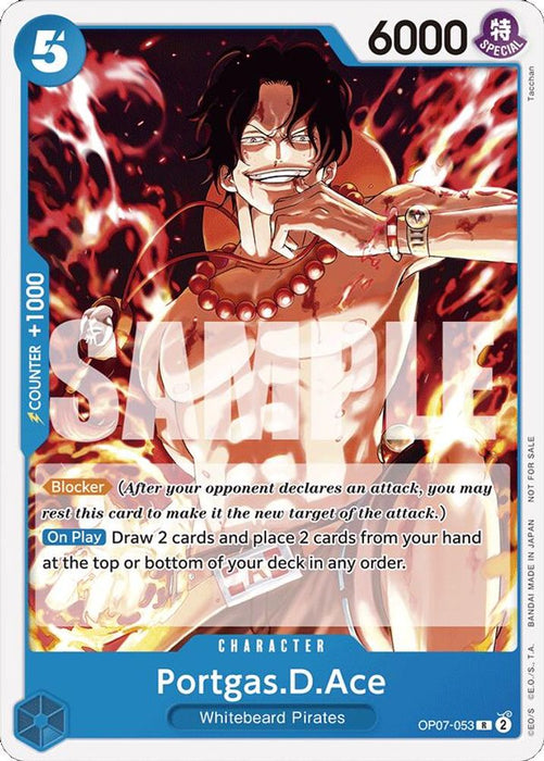 Portgas.D.Ace (Tournament Pack 2024 Oct.-Dec.) (#OP07-053) (One Piece Promotion Cards) Near Mint