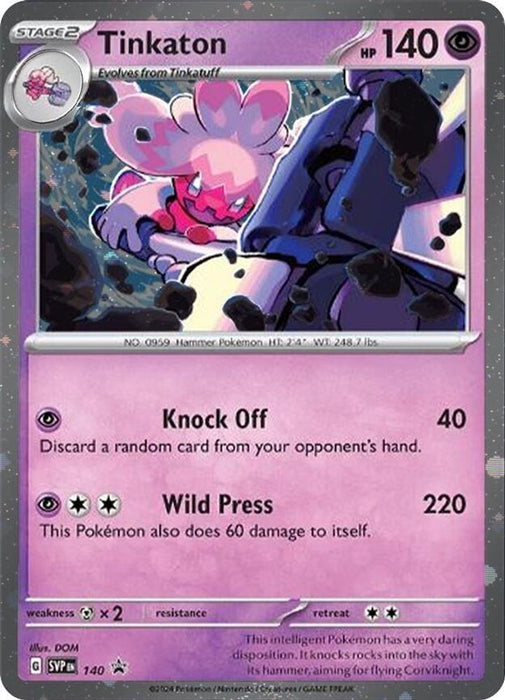 Tinkaton - 140 (Cosmo Holo) (#140) (SV: Scarlet & Violet Promo Cards) Near Mint Holofoil
