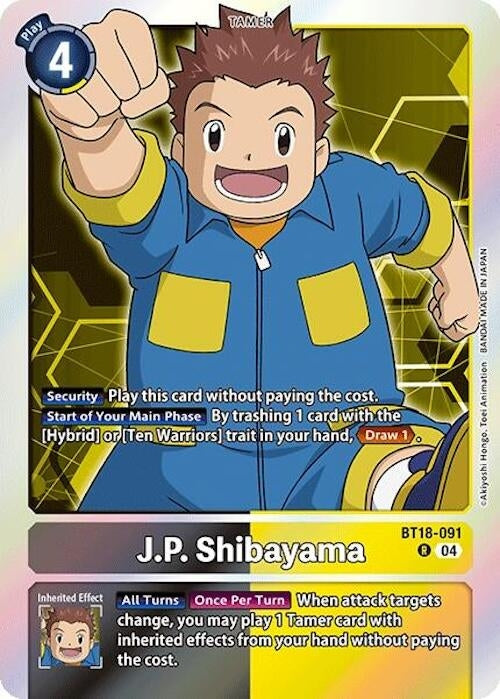 Image for J.P. Shibayama (BT18-091 R) - Digimon Card Game