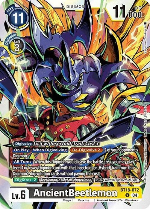 AncientBeetlemon (#BT18-072 R) (Release Special Booster 2.0) Near Mint Foil