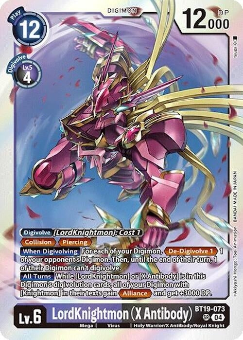 Image for LordKnightmon (X Antibody) (BT19-073 SR) - Digimon Card Game