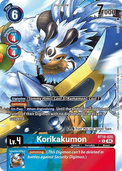 Image for Korikakumon (Alternate Art) (BT18-025 R) - Digimon Card Game