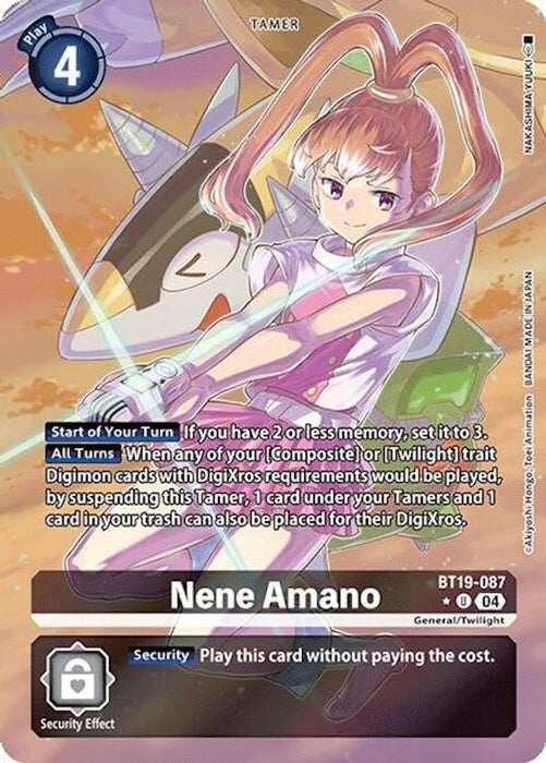 Nene Amano (Alternate Art) (#BT19-087 U) (Release Special Booster 2.0) Near Mint Foil