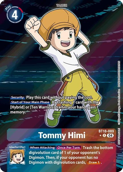 Image for Tommy Himi (Release Special Booster 2.0: Box Promotion Pack) (BT18-089 R) - Digimon Card Game