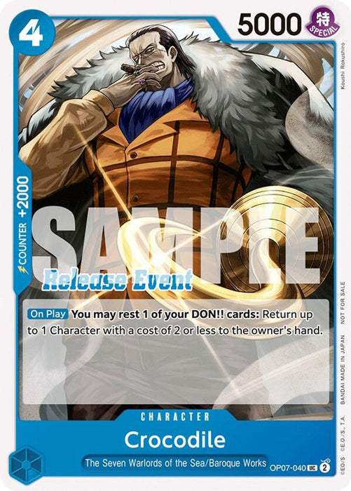 Crocodile (ST15 - ST20 Release Event Pack) (#OP07-040) (One Piece Promotion Cards) Near Mint