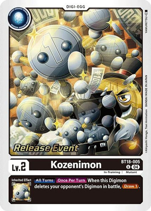 Kozenimon (#BT18-005 U) (Release Special Booster 2.0 Celebration Event Cards) Near Mint Foil