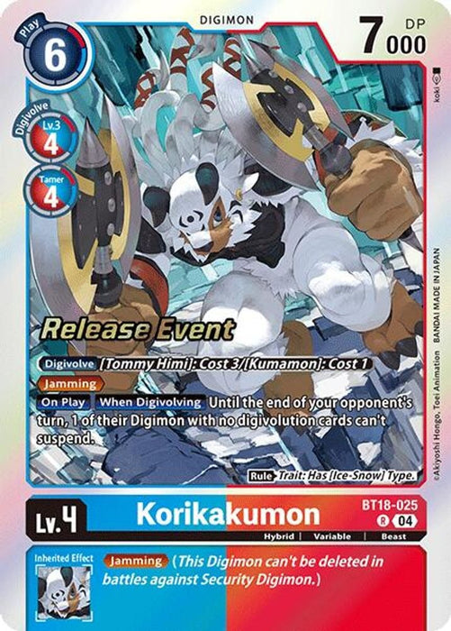 Korikakumon (#BT18-025 R) (Release Special Booster 2.0 Celebration Event Cards) Near Mint Foil