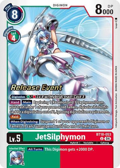JetSilphymon (#BT18-053 U) (Release Special Booster 2.0 Celebration Event Cards)