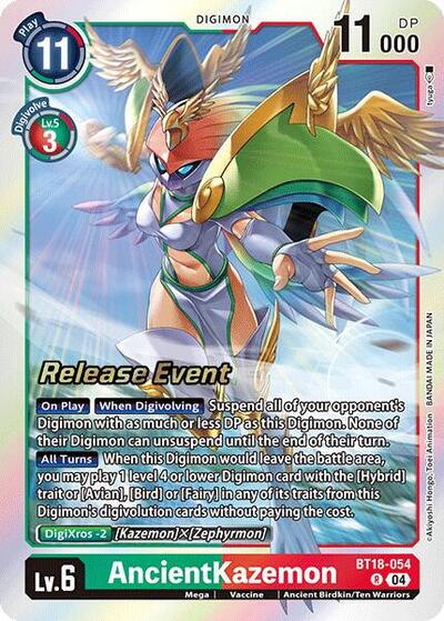 AncientKazemon (#BT18-054 R) (Release Special Booster 2.0 Celebration Event Cards)