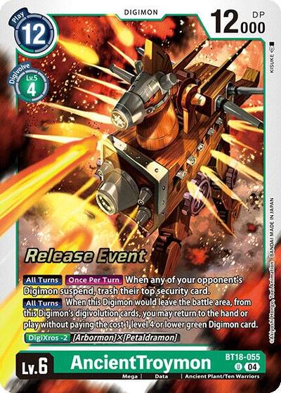 AncientTroymon (#BT18-055 U) (Release Special Booster 2.0 Celebration Event Cards)