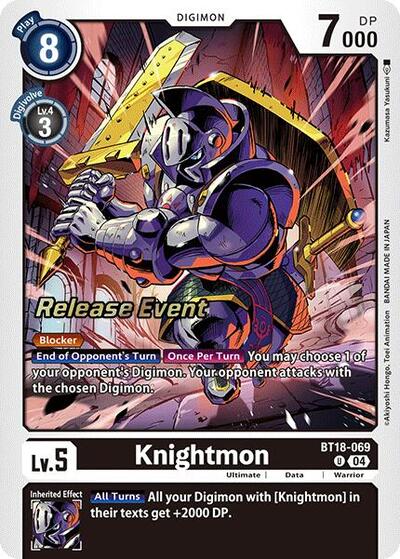 Knightmon (#BT18-069 U) (Release Special Booster 2.0 Celebration Event Cards)
