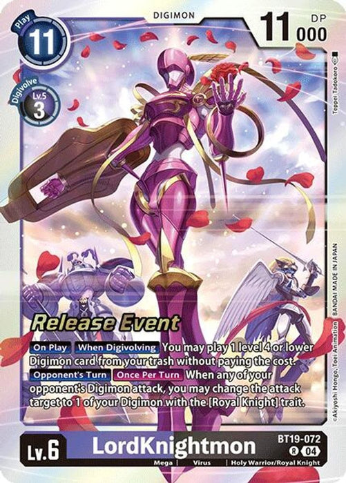 LordKnightmon (#BT19-072 R) (Release Special Booster 2.0 Celebration Event Cards) Near Mint Foil