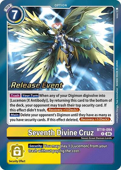 Seventh Divine Cruz (#BT19-094 R) (Release Special Booster 2.0 Celebration Event Cards)