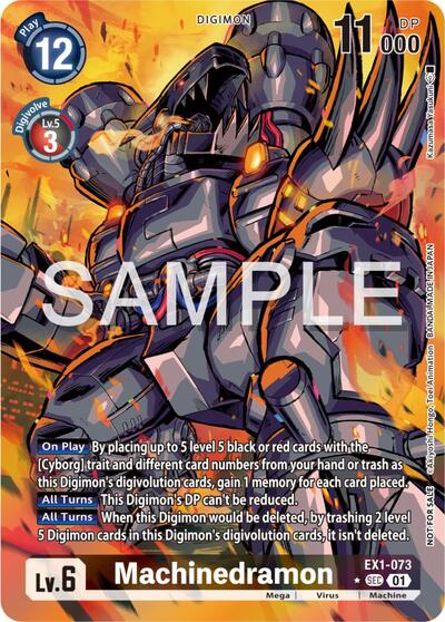 Machinedramon Release Special Booster Ver20 Celebration Event Winner (#EX1-073 SEC) (Release Special Booster 2.0 Celebration Event Cards)