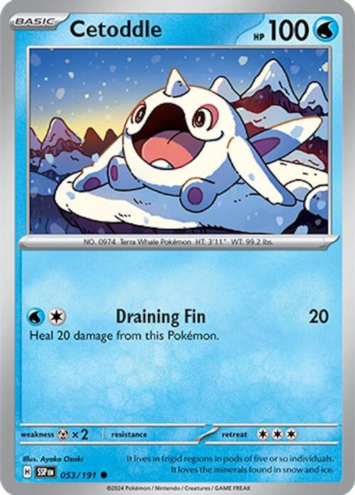 Cetoddle (#053/191) (SV08: Surging Sparks) Near Mint Reverse Holofoil