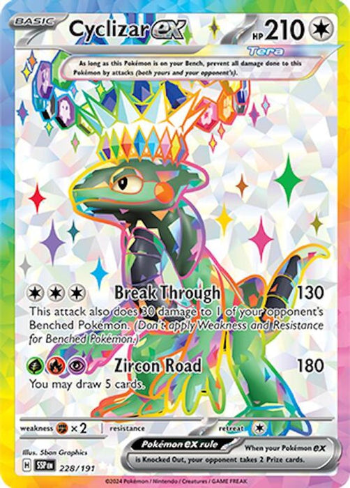 Cyclizar ex 228 191 (#228/191) (SV08: Surging Sparks) Near Mint Holofoil