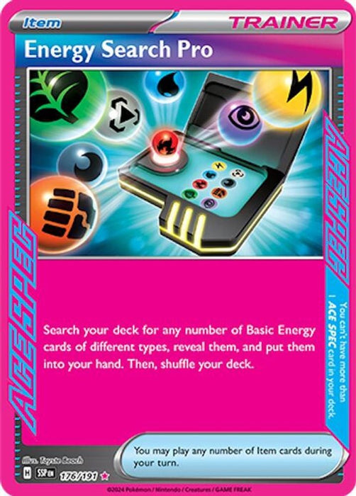 Energy Search Pro (#176/191) (SV08: Surging Sparks) Near Mint Holofoil